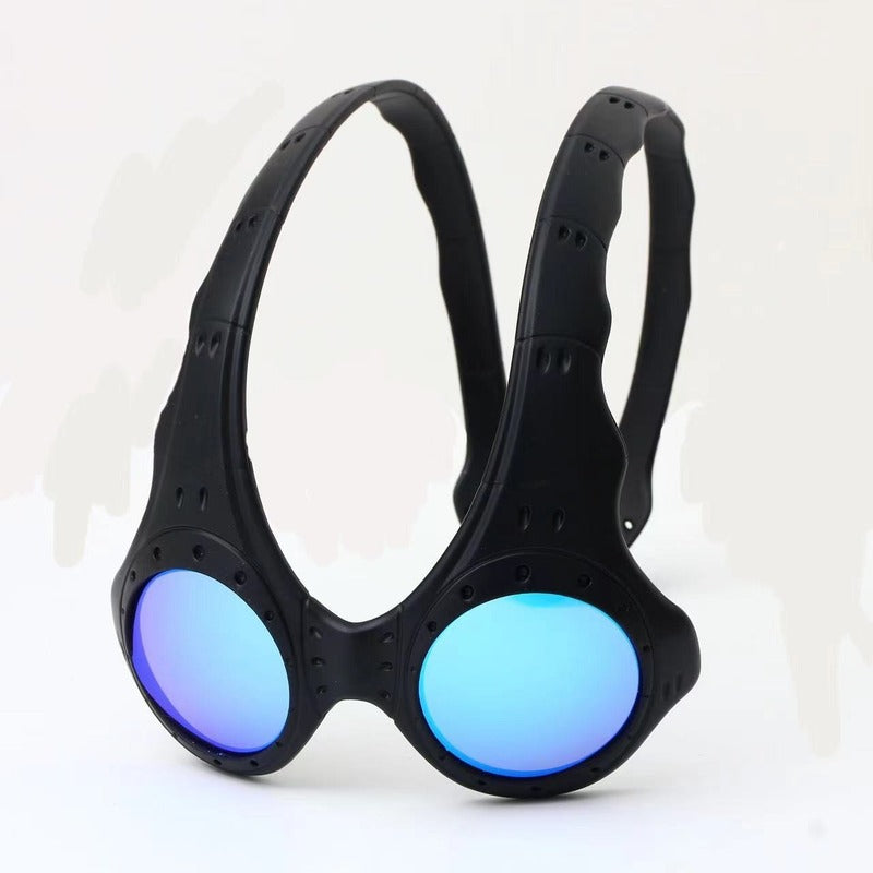 Unisex Over - The - Top Sunglasses. Ideal for outdoor cycling and sports. Fashionable retro - style metal - framed glasses.