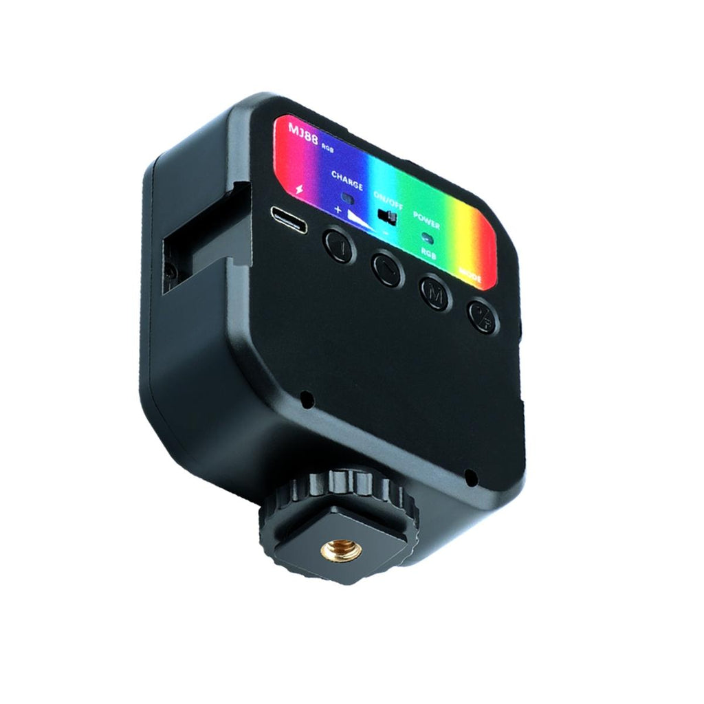 NNEIDS Handheld Camera Led Light With Remote - Full Colour Beauty Fill - Black
