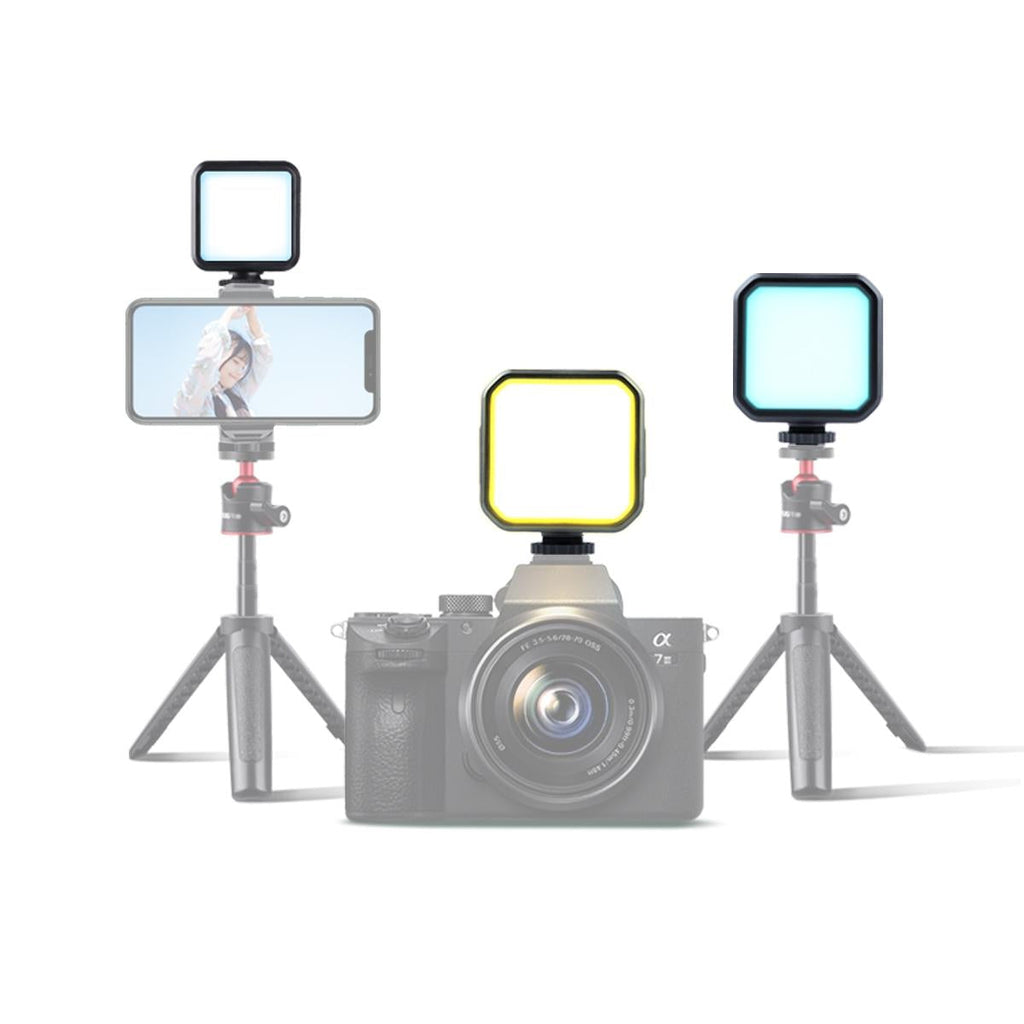 NNEIDS Handheld Camera Led Light With Remote - Full Colour Beauty Fill - Black