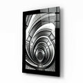 Spiral Stairs Glass Wall Art