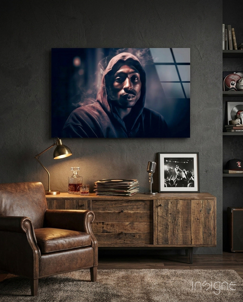 Tupac Glass Wall Art || Designer Collection