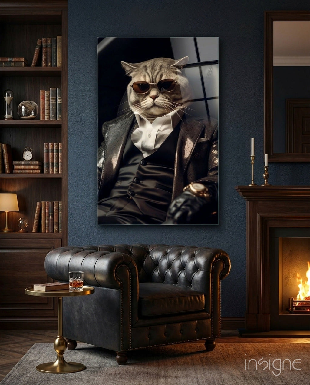 The Boss Glass Wall Art|| Designer's Collection