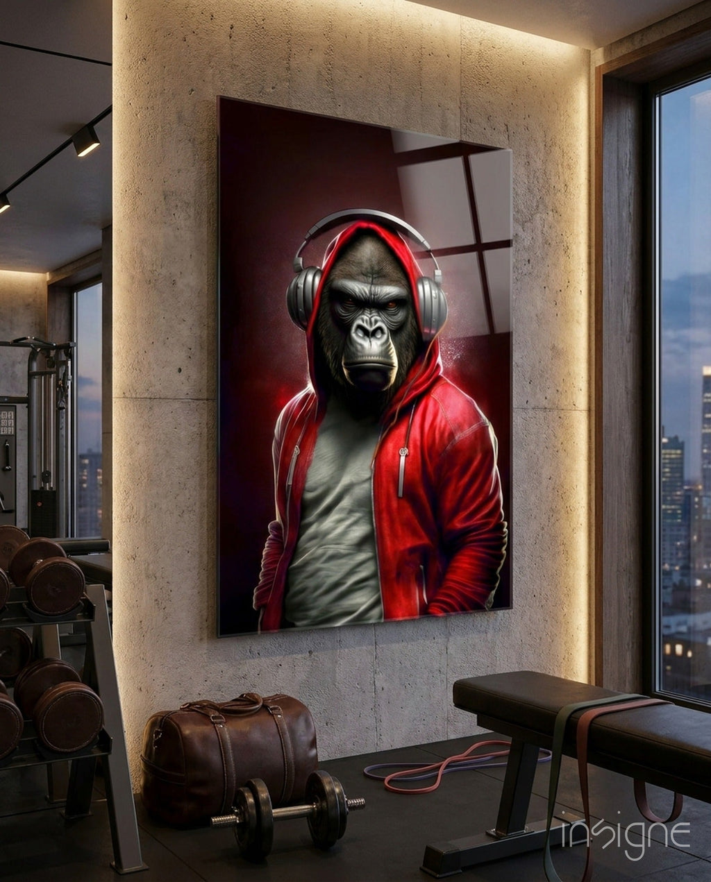 Animal Vogue Glass Wall Art|| Designer's Collection