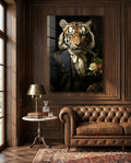 Gentleman Glass Wall Art|| Designer's Collection