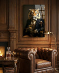 Gentleman Glass Wall Art|| Designer's Collection
