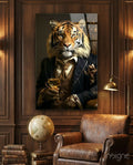 Gentleman Glass Wall Art|| Designer's Collection