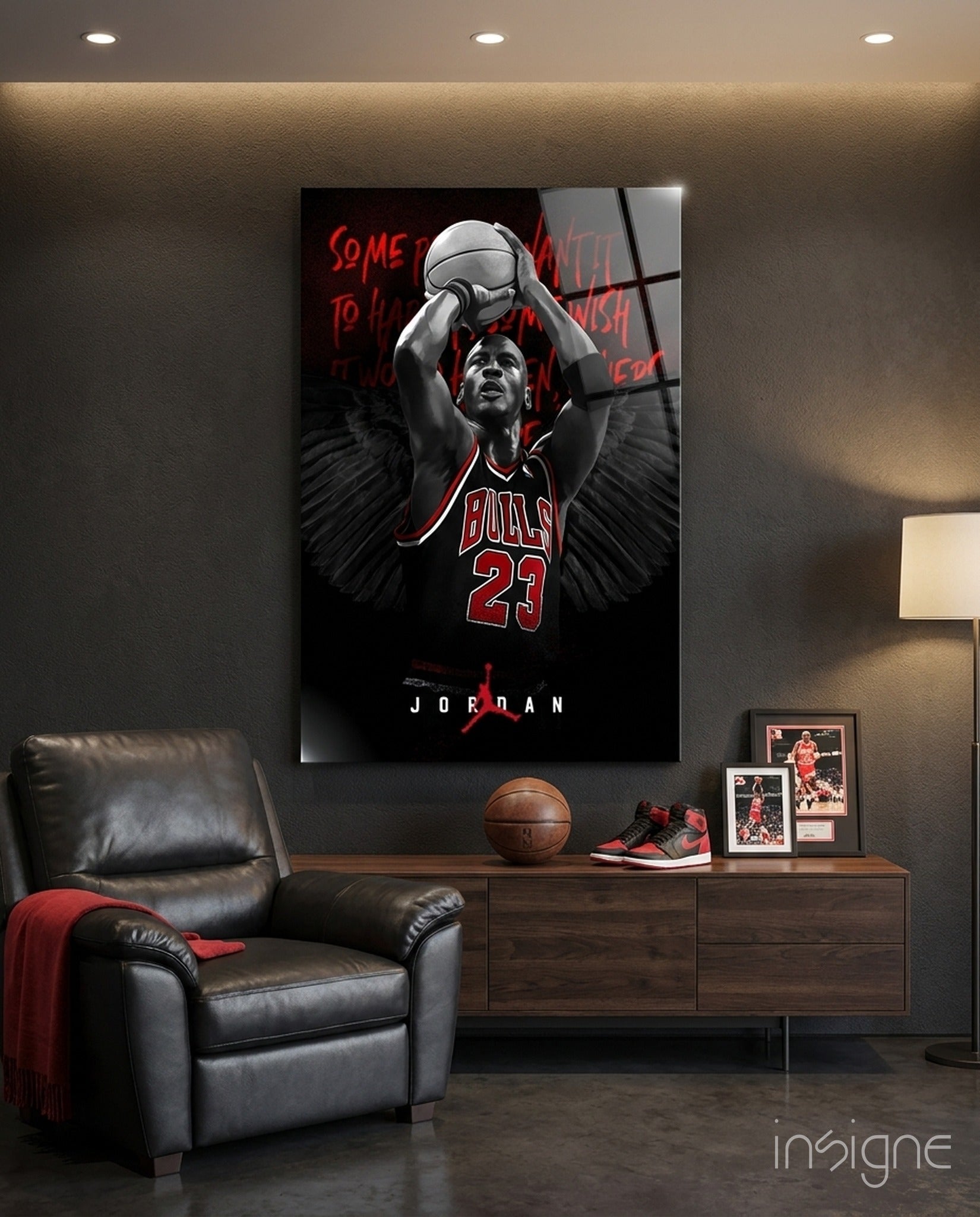 Jordan Glass Wall Art || Designer Collection