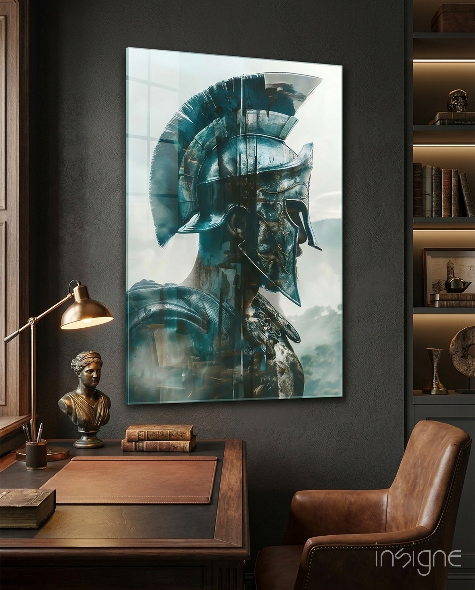 Gladiator Glass Wall Art || Designer Collection
