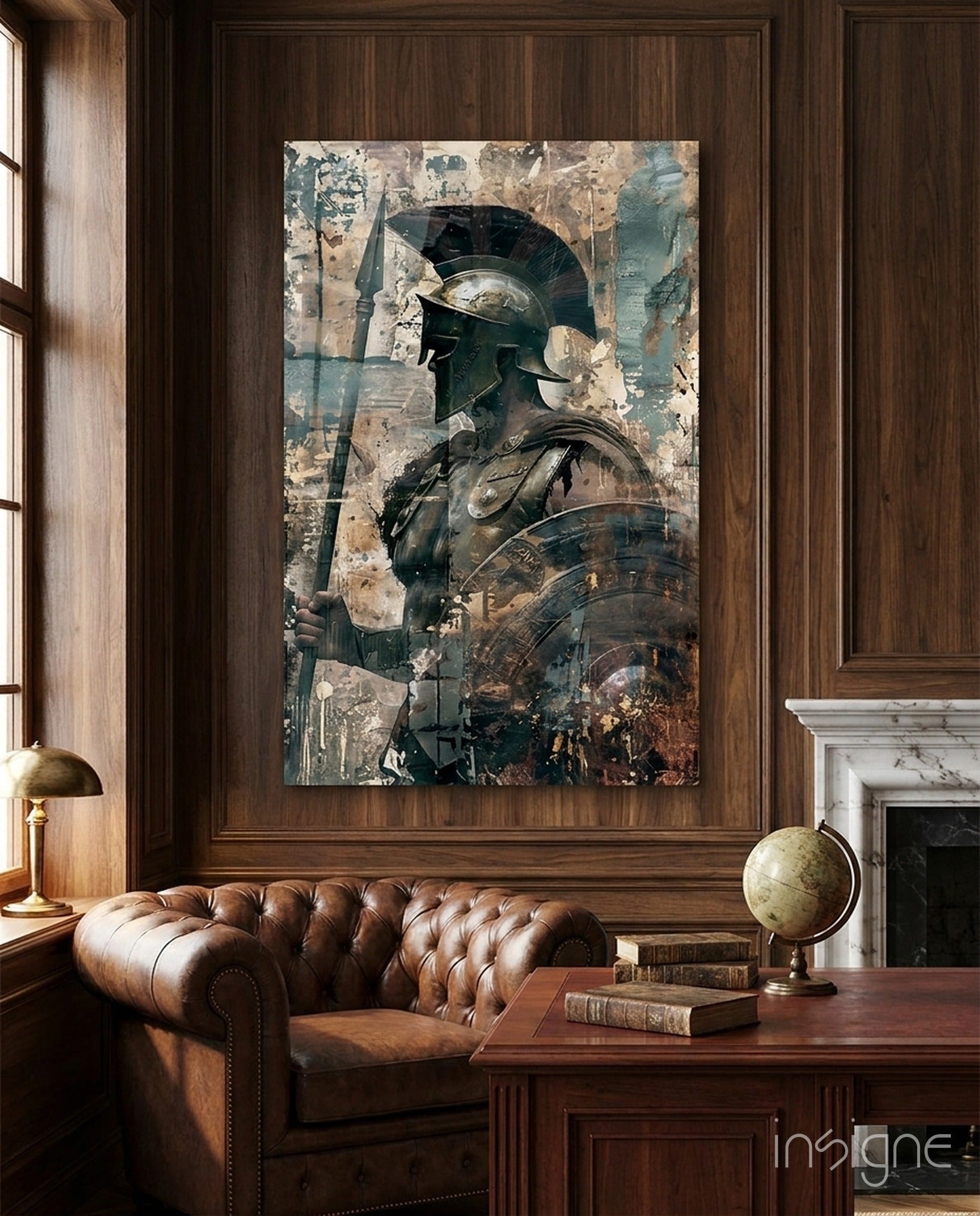 Gladiator Glass Wall Art || Designer Collection