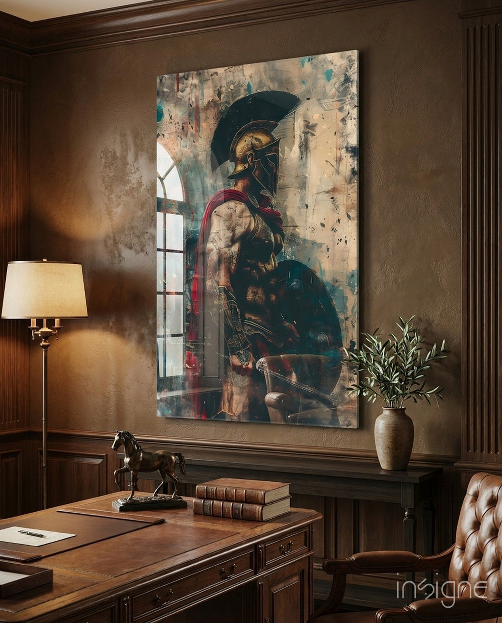 Gladiator Glass Wall Art || Designer Collection