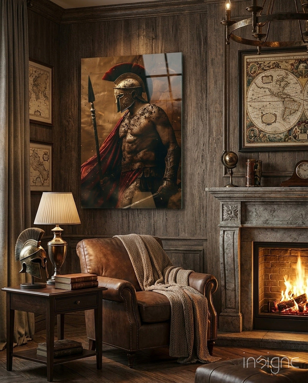 Gladiator Glass Wall Art || Designer Collection