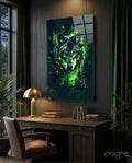 Wolf Glass Wall Art || Designer Collection