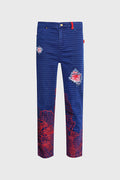 Eternal Flowers Distressed Jeans