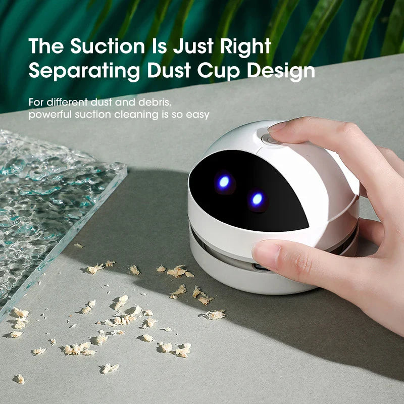 NNEOBA Desktop Wireless Robot Vacuum Cleaner USB Charge