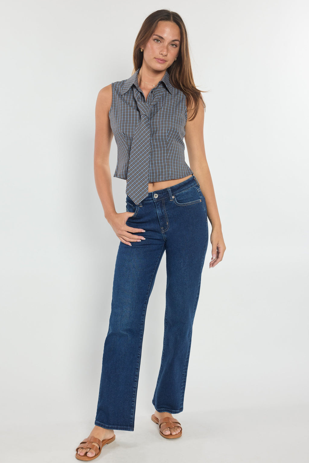 High Rise Classic Relaxed Straight Jeans