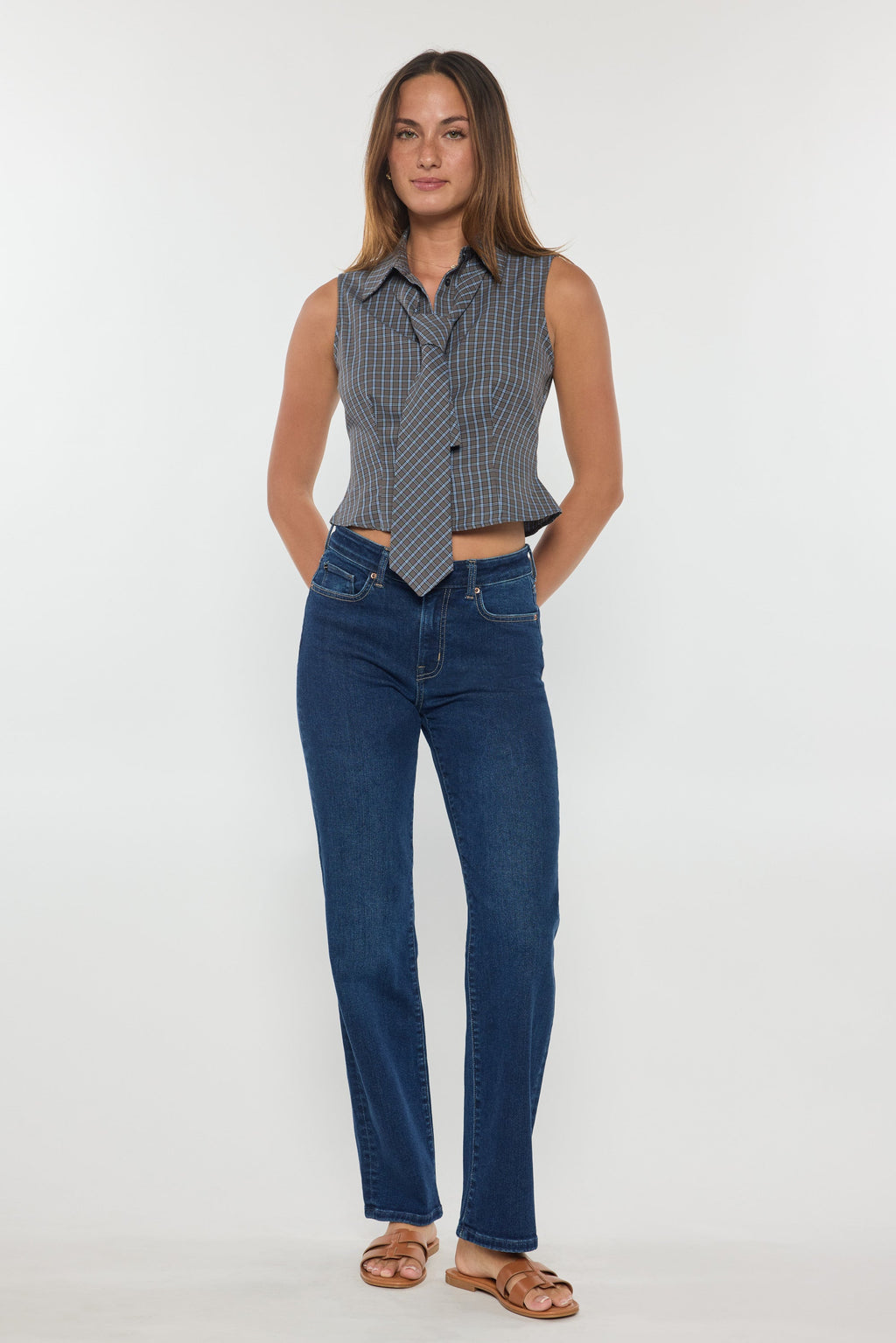 High Rise Classic Relaxed Straight Jeans