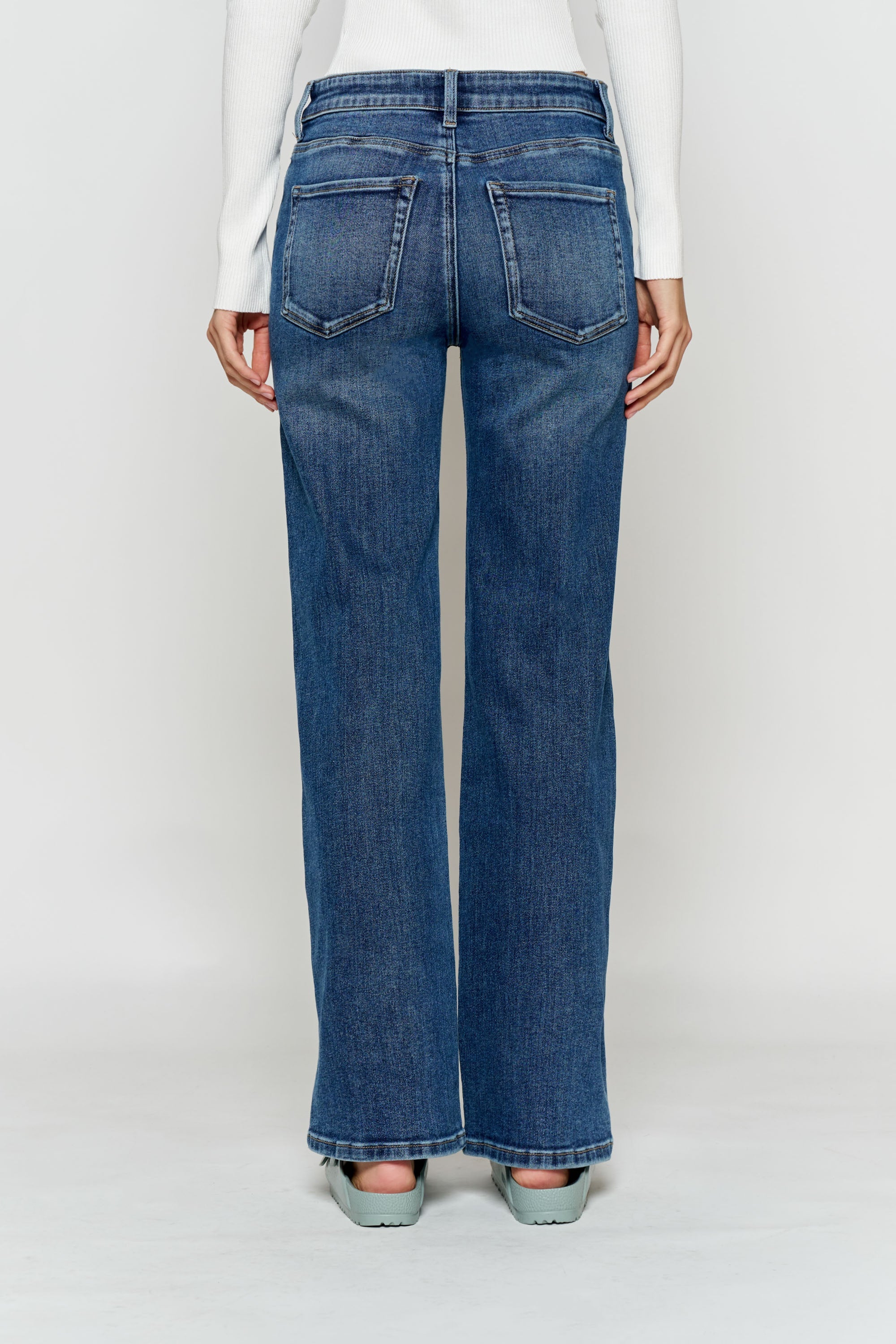 High Rise Wide Leg Jeans