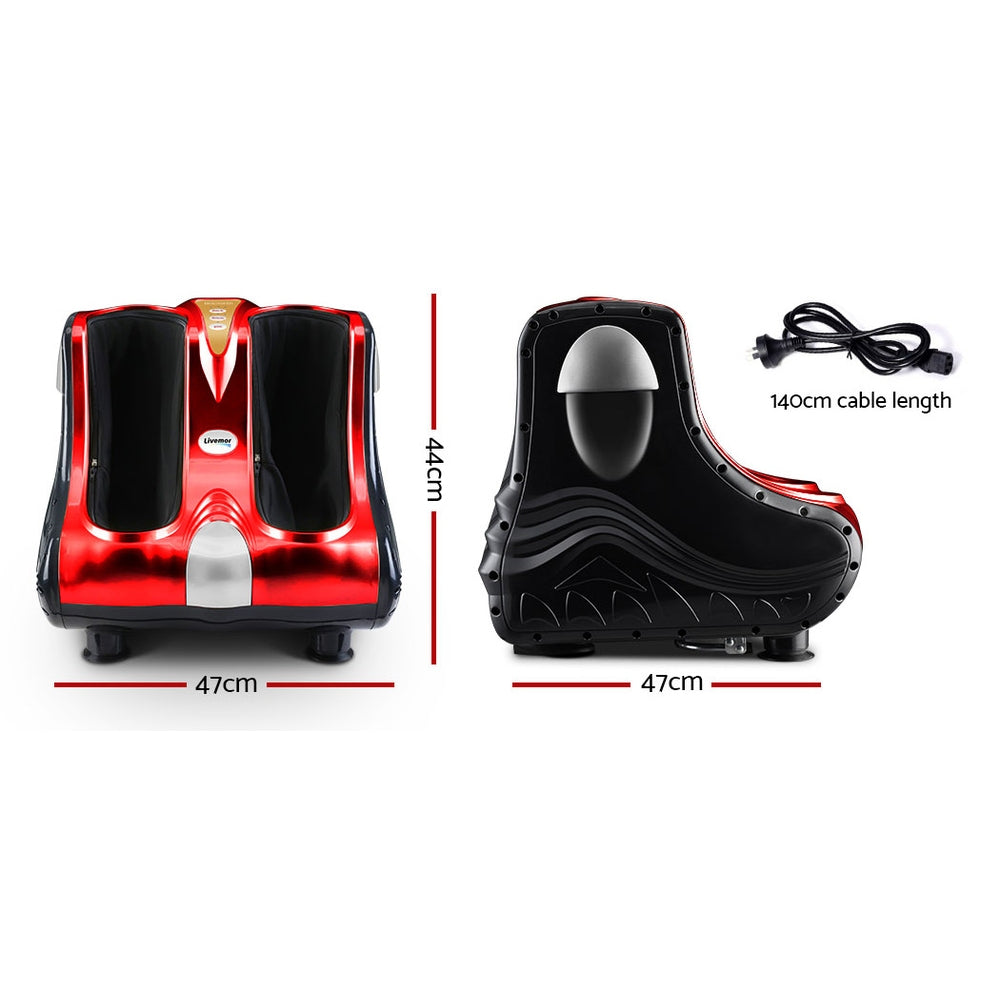NNEDSZ Foot Massager Shiatsu Ankle Calf Leg Massagers Circulation Enhancer Red