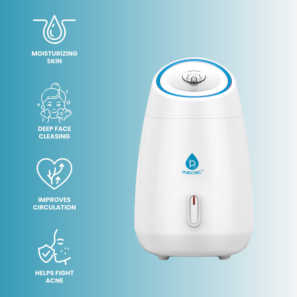 Glow & Go Skincare Essentials Bundle: Nano Facial Steamer + Clean Facial Towels