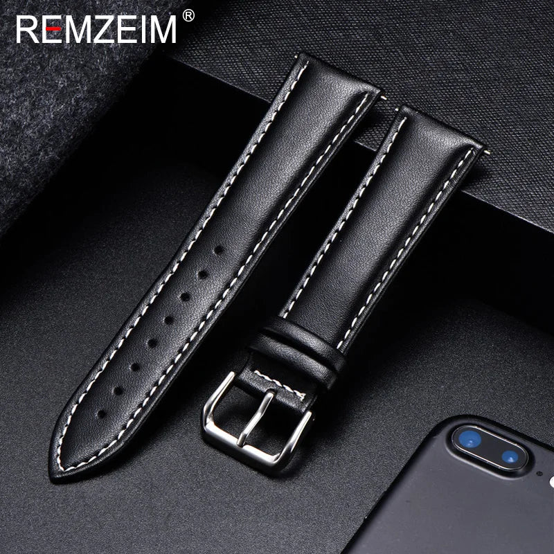 Amazfit Bands Calfskin Leather Watch Strap for Comfort and Durability