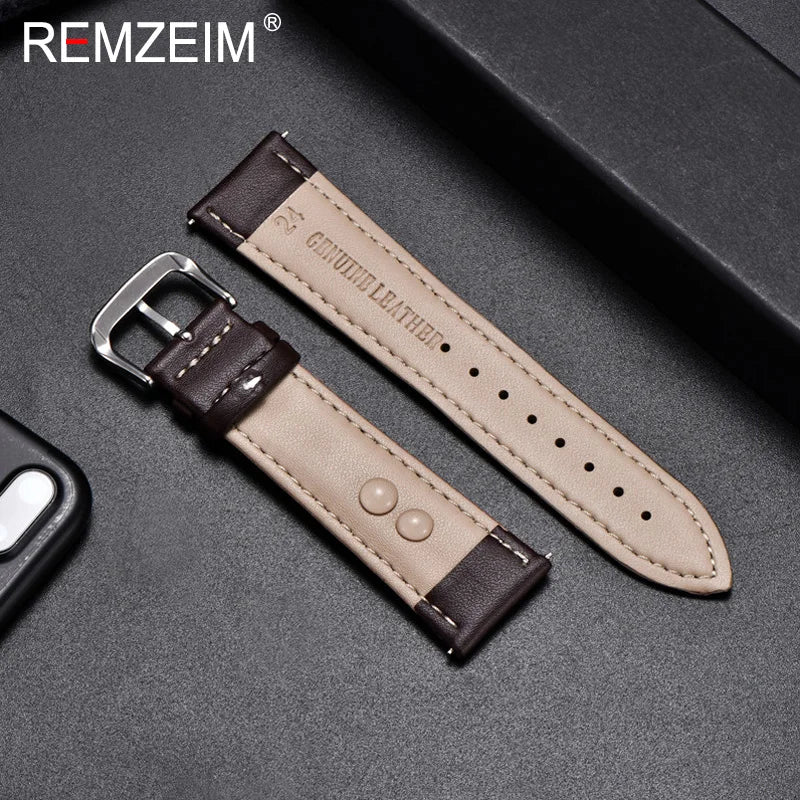 Amazfit Bands Calfskin Leather Watch Strap for Comfort and Durability