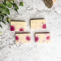 Petal Dance Rose Petal Soap Bar - Sweet Floral Musk Scent, Handmade Bath Soap