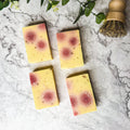 Honeysuckle Rose Petal Soap 4.5oz Organic Cold Pressed Handmade Fragrance