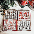 Edible Spoons 3 Flavors Peppermint Cinnamon Hot Cocoa Holiday Party Treats