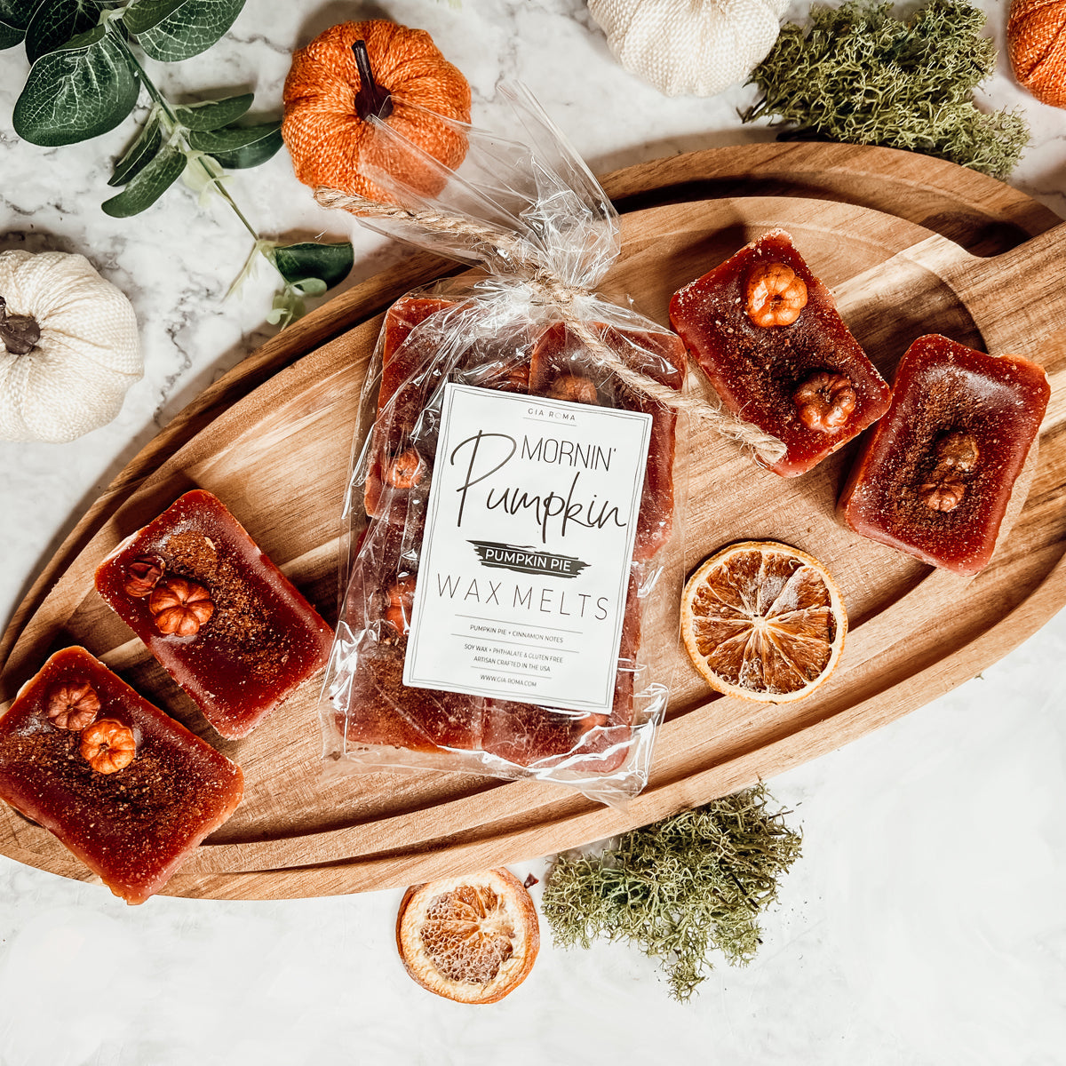 Pumpkin Buttercream XL Wax Melts Natural 4 Cubes 2oz Each Pumpkin Spice