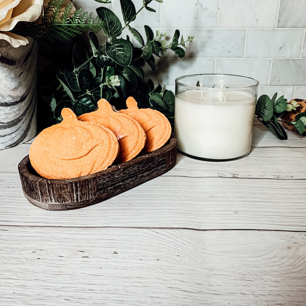 Pumpkin Spice Bath Bomb 3.5oz Fall Scented Bath Fizzy Gift For Women