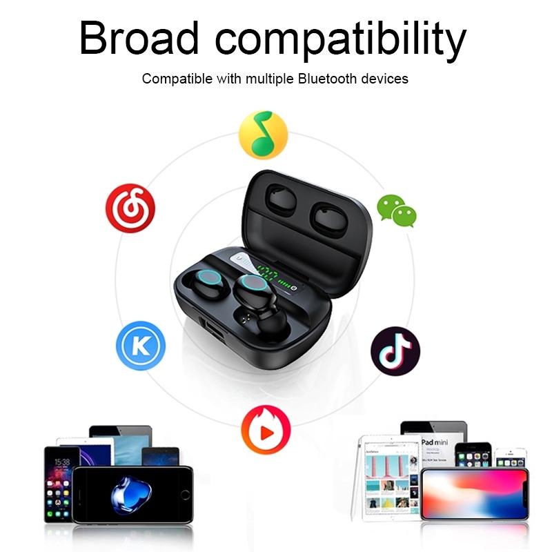 NNEIDS Wireless Touch Earbuds With Magnetic Charging Case