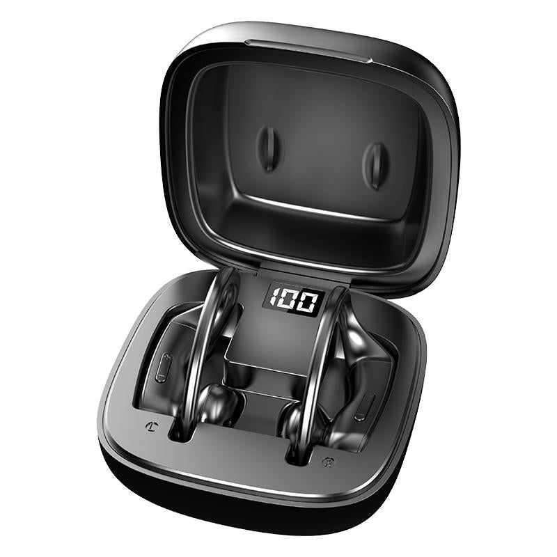 NNEIDS Wireless Bluetooth Earphones With Magnetic Charging Case & Digital Display