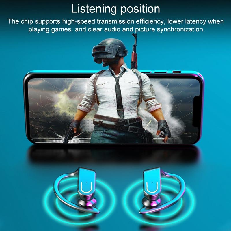 NNEIDS Wireless Bluetooth Earphones With Magnetic Charging Case & Digital Display