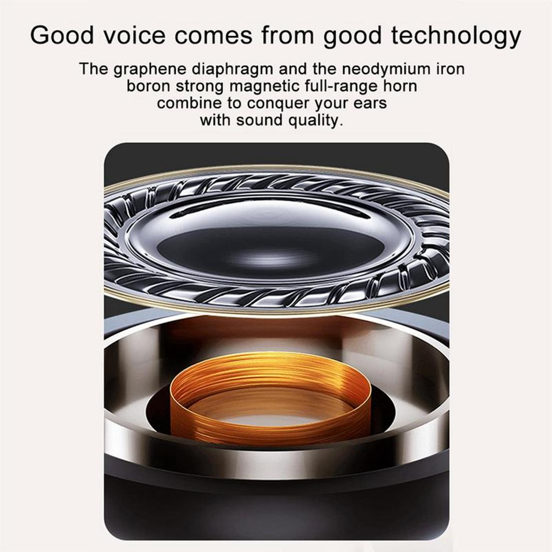 NNEIDS Wireless Stereo Earphones With Magnetic Charging Box - T-88