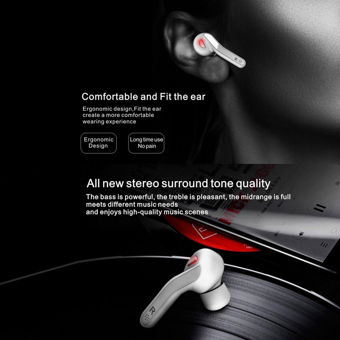 NNEIDS Wireless Stereo Earphones With Magnetic Charging Box - T-88