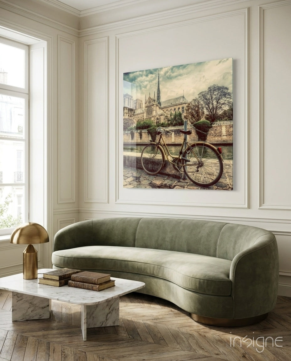 Bicycle Glass Wall Art