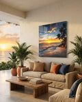 Palm Trees Glass Wall Art