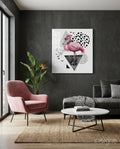 Flamingo Glass Wall Art
