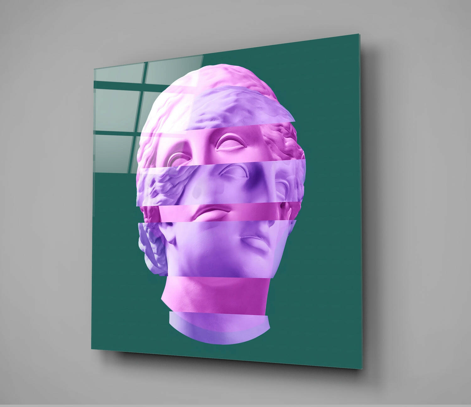 Sculpture Glass Wall Art
