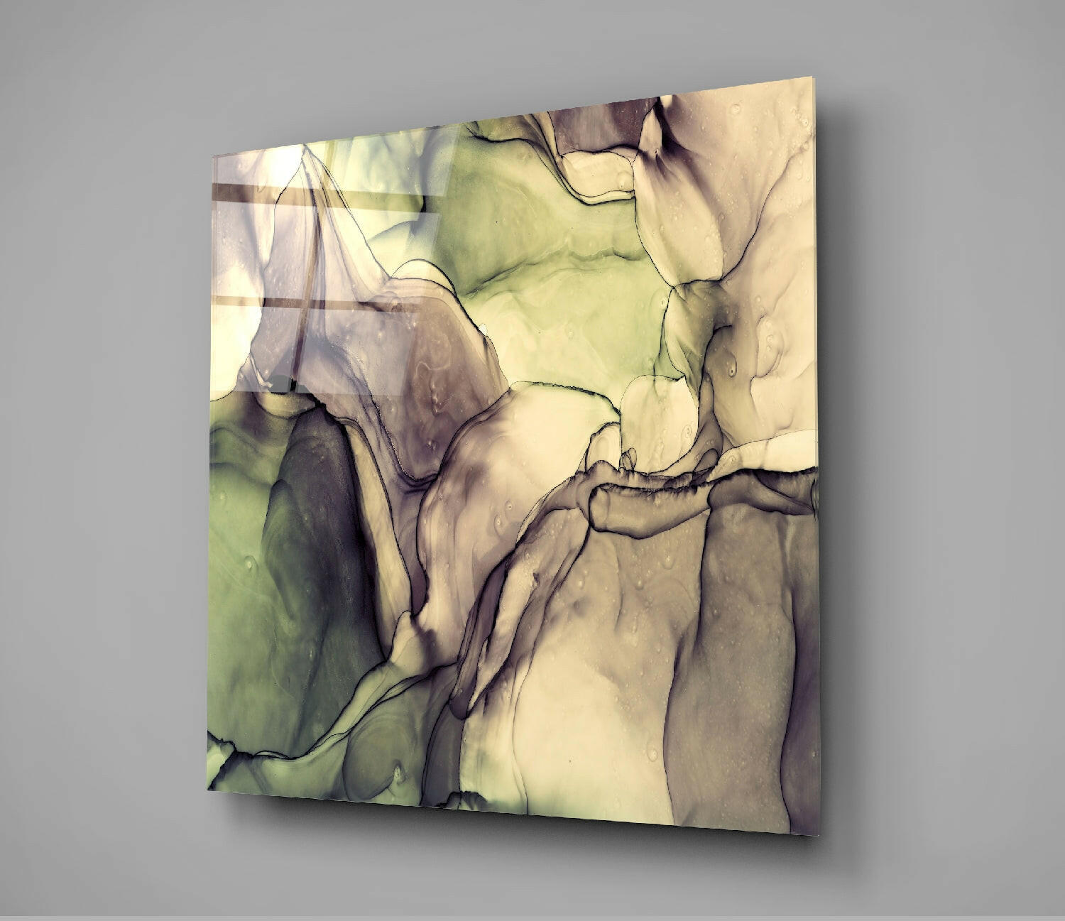 Colored Marble Glass Wall Art