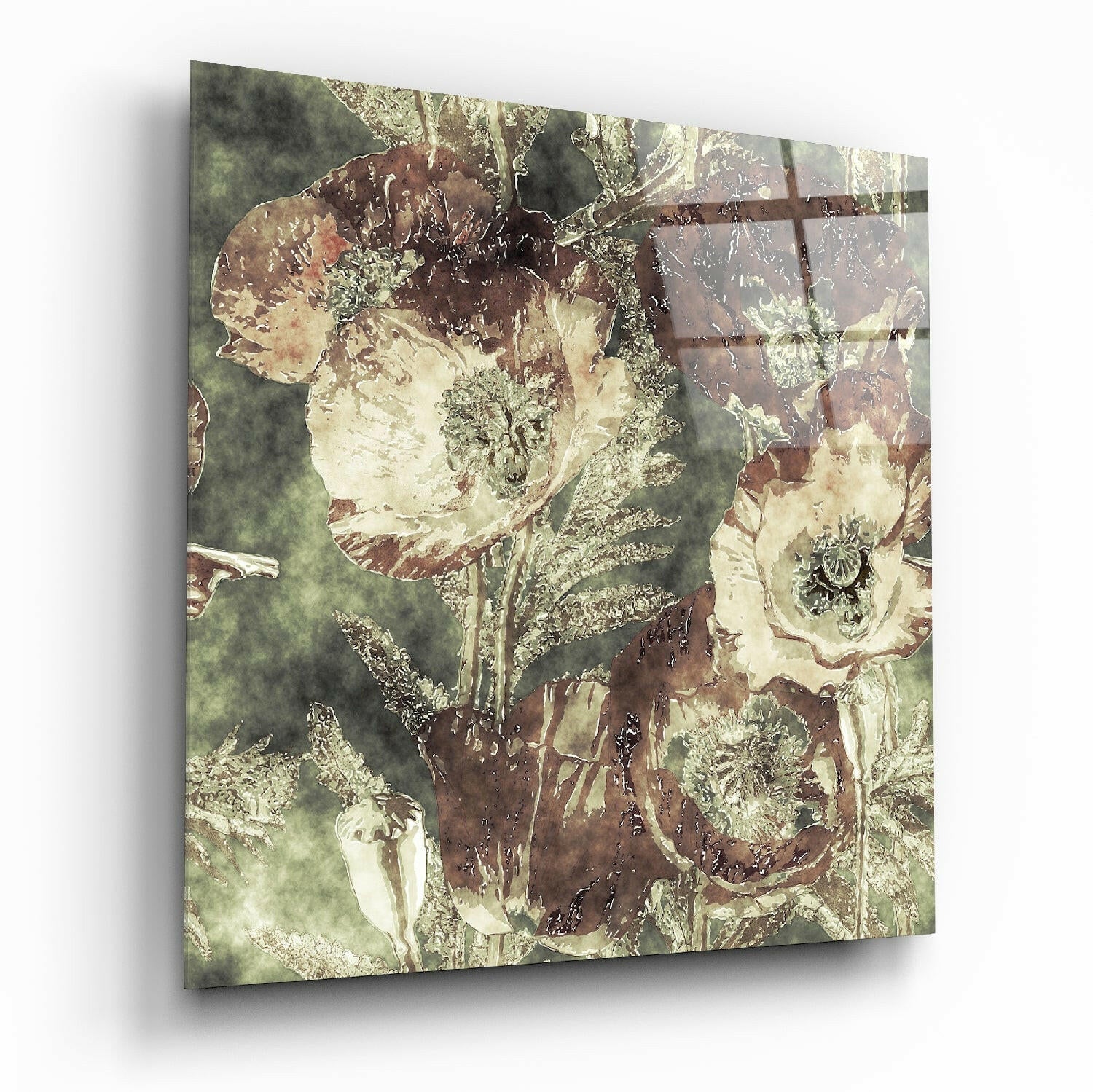 Abstract Glass Wall Art