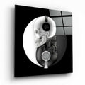 Black and White Glass Wall Art