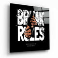 Rule Breaker Glass Wall Art