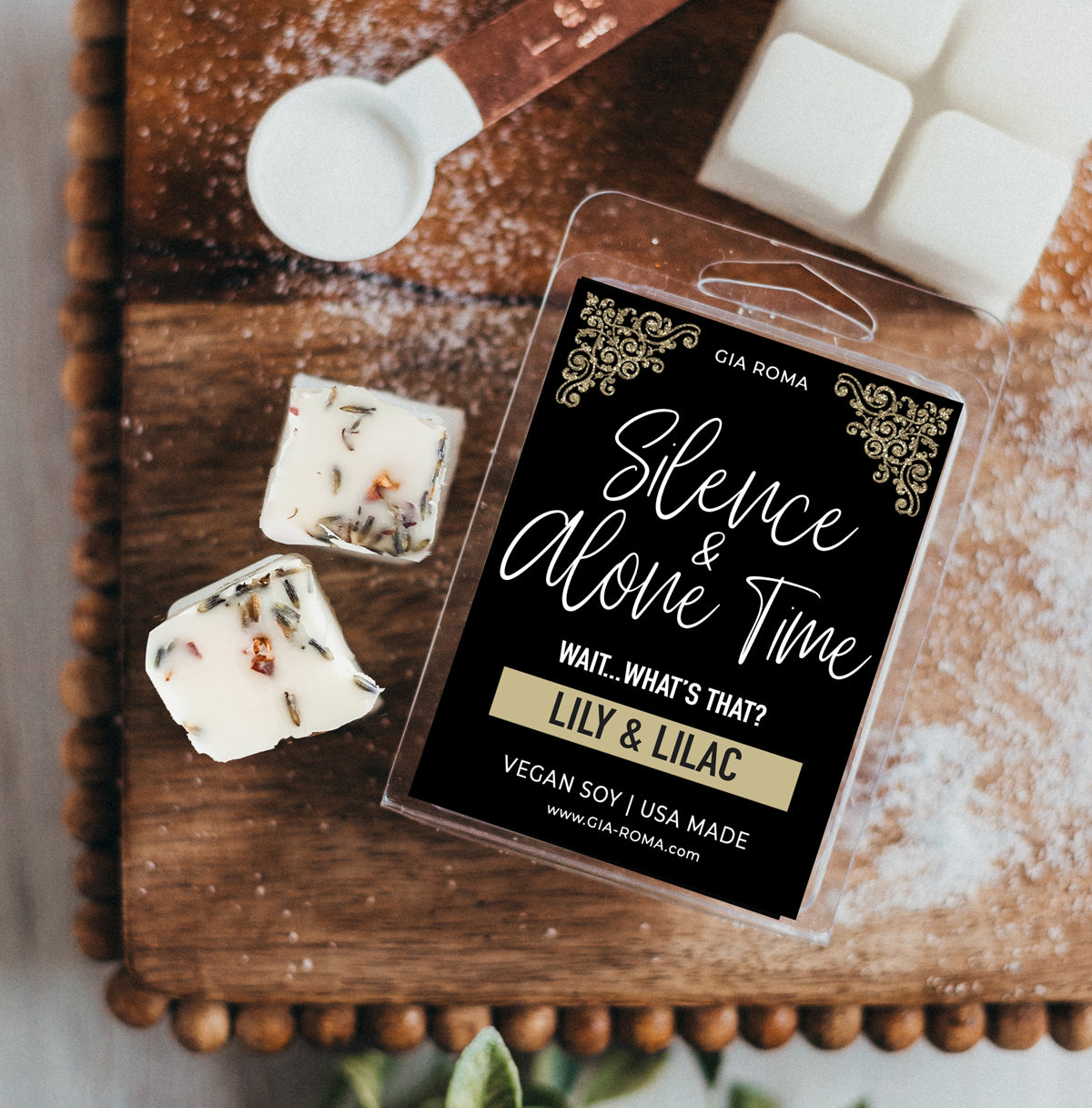 Lily Lilac Vegan Soy Wax Melts Dye Free Hand Poured With Earthy Botanicals Long Lasting Scent