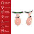 Pursonic Radiance Duo: 7-in-1 LED Light Therapy Beauty Face & Body Wands (2-Pack)