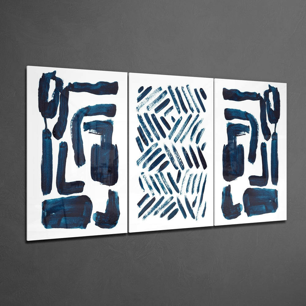 Scandinavian Lines Mega Glass Wall Art