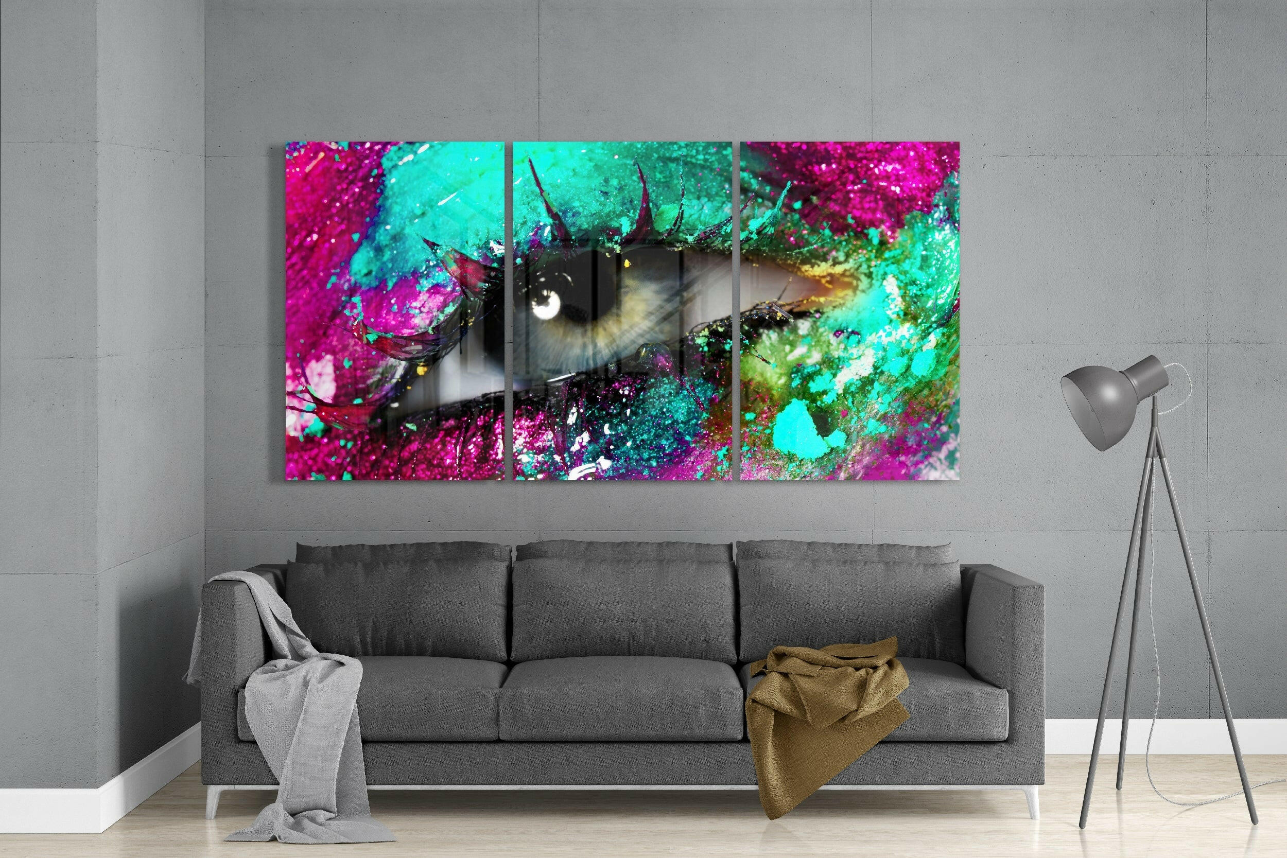 Eyelash Glass Art