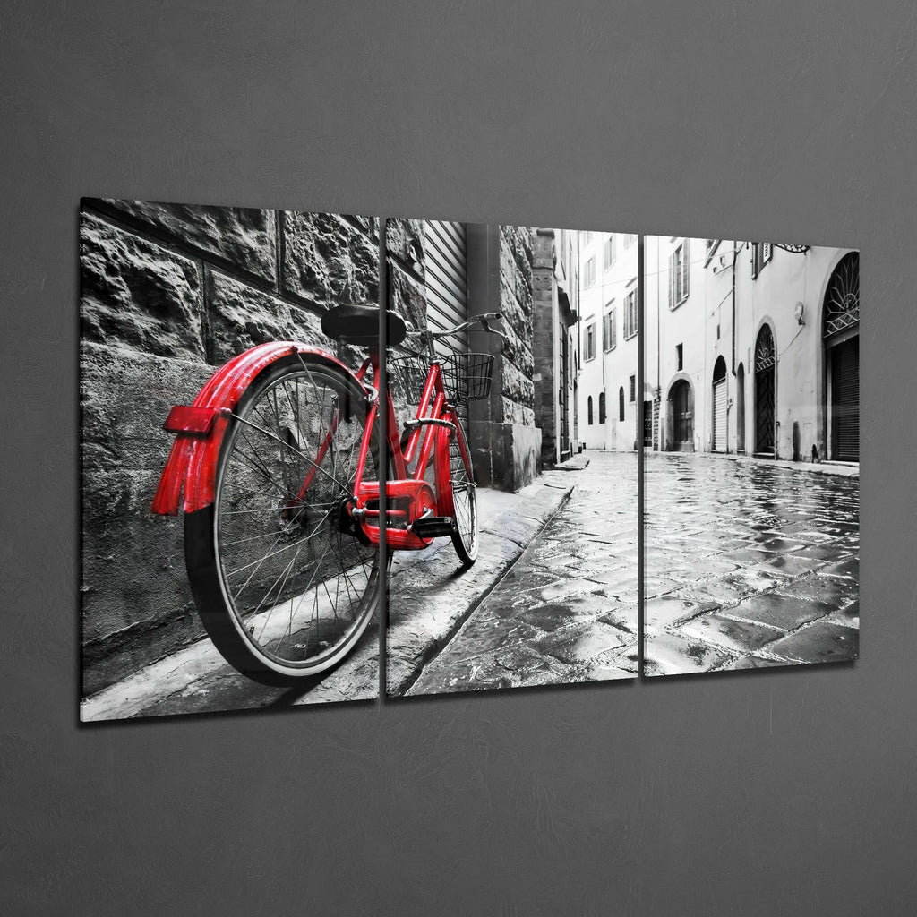 Bike And Street Glass Art