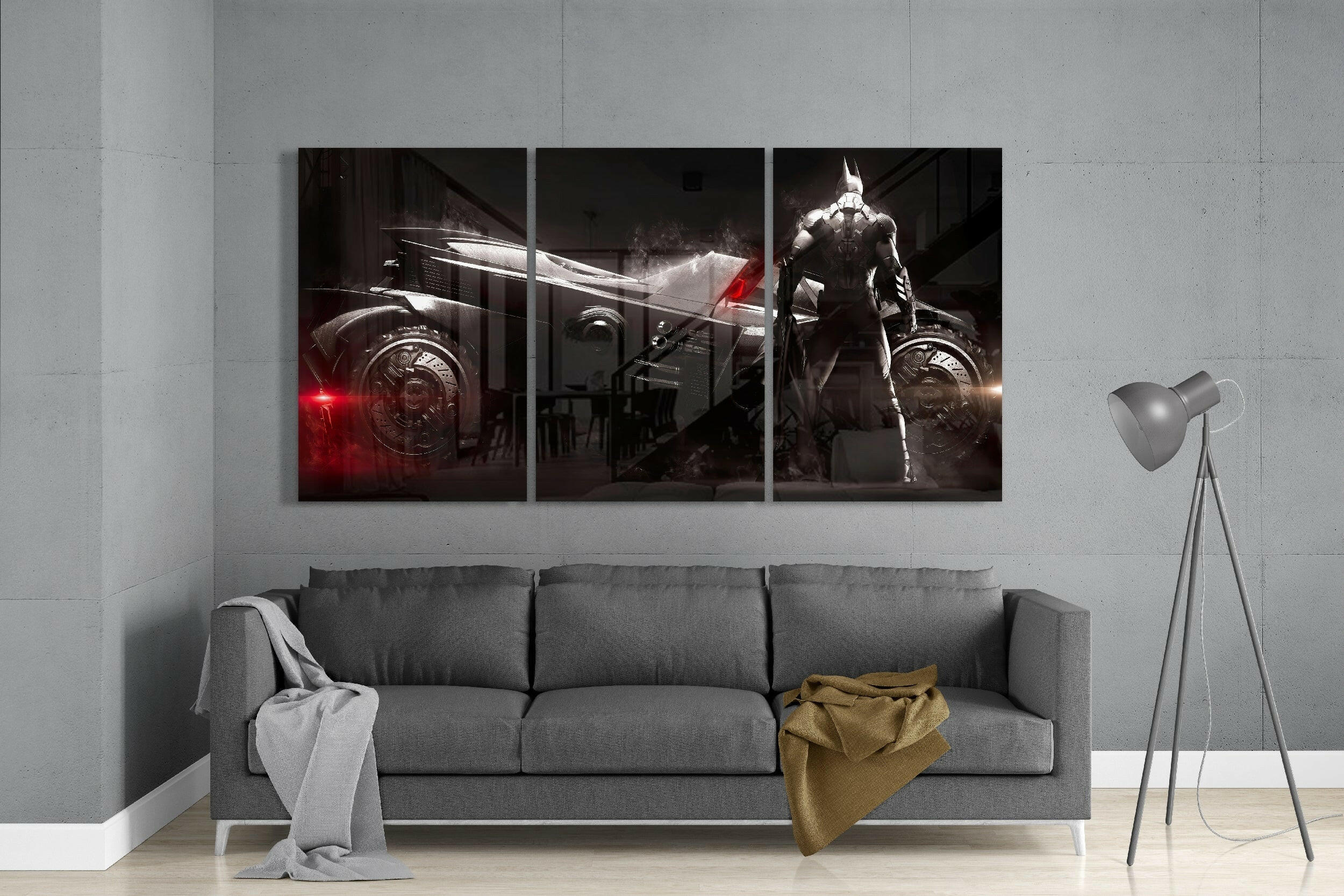 Batmobil Glass Art