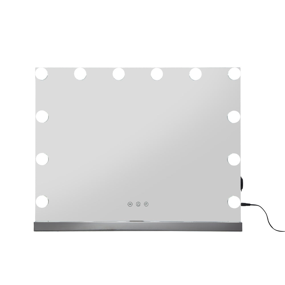 NNEDSZ Hollywood Frameless Makeup Mirror With 15 LED Lighted Vanity Beauty 58cm x 46cm